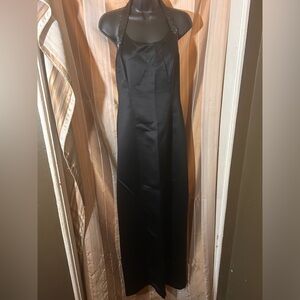 Emma Morgan Black Satin dress Made in America size 10